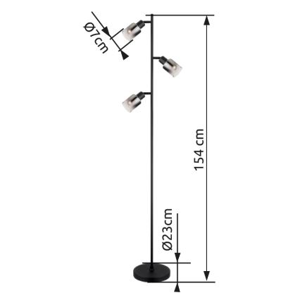 Globo - Podna lampa 3xE14/40W/230V
