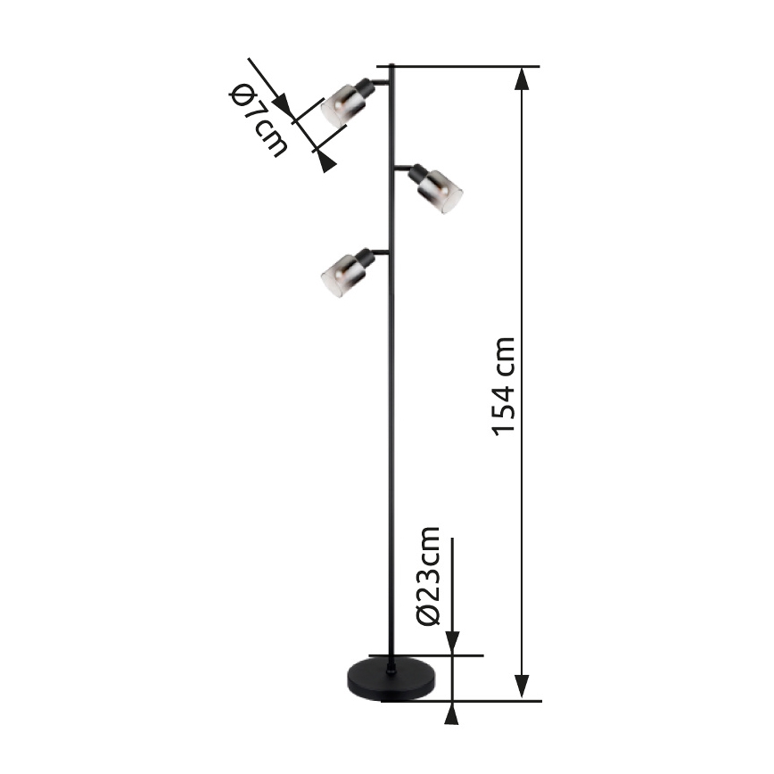 Globo - Podna lampa 3xE14/40W/230V