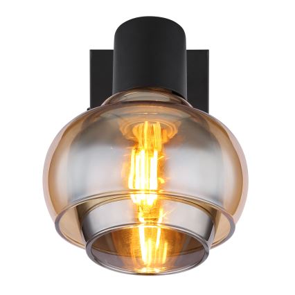Globo - Zidna reflektorska svjetiljka 1xE14/40W/230V crna