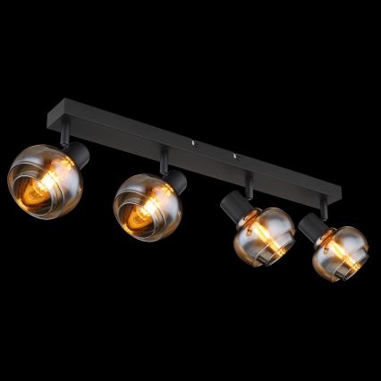 Globo - Spot svjetiljka 4xE14/40W/230V crna