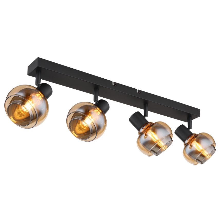 Globo - Spot svjetiljka 4xE14/40W/230V crna