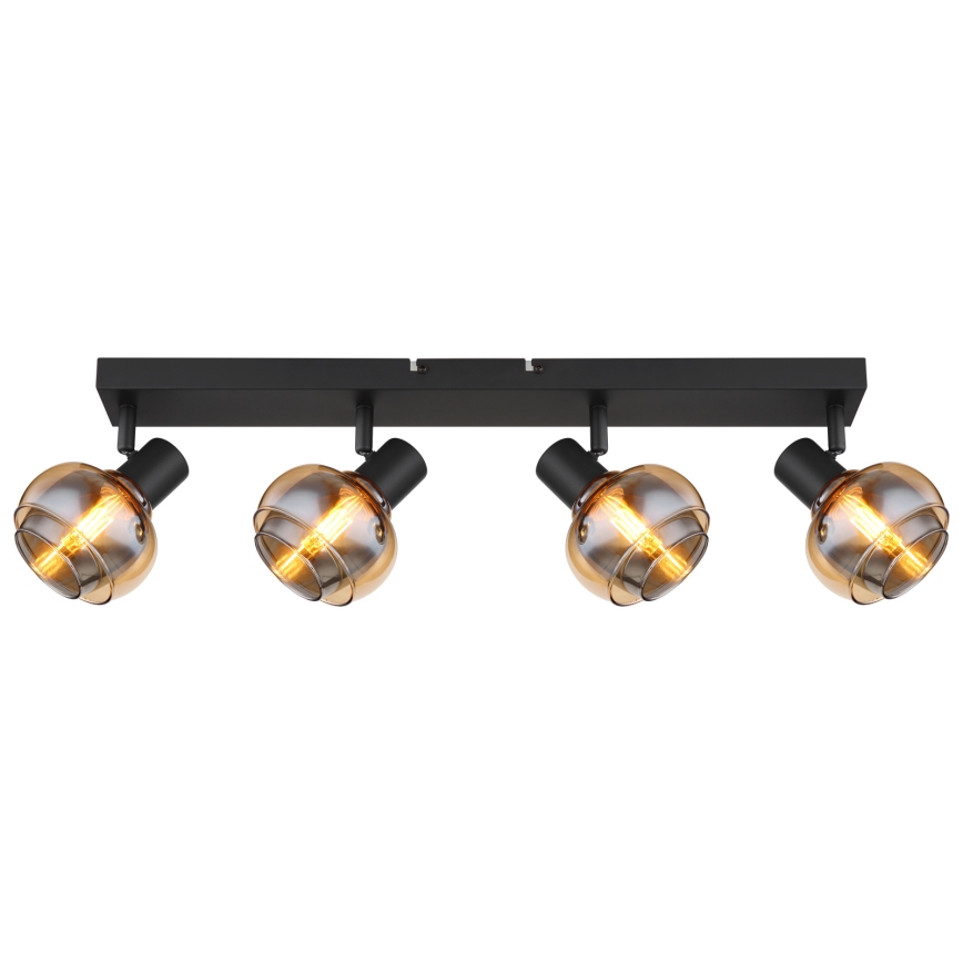 Globo - Spot svjetiljka 4xE14/40W/230V crna