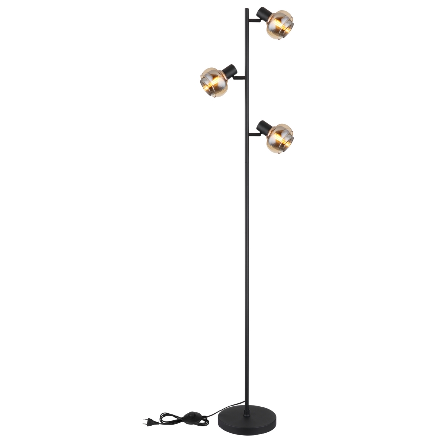 Globo - Podna lampa 3xE14/40W/230V crna