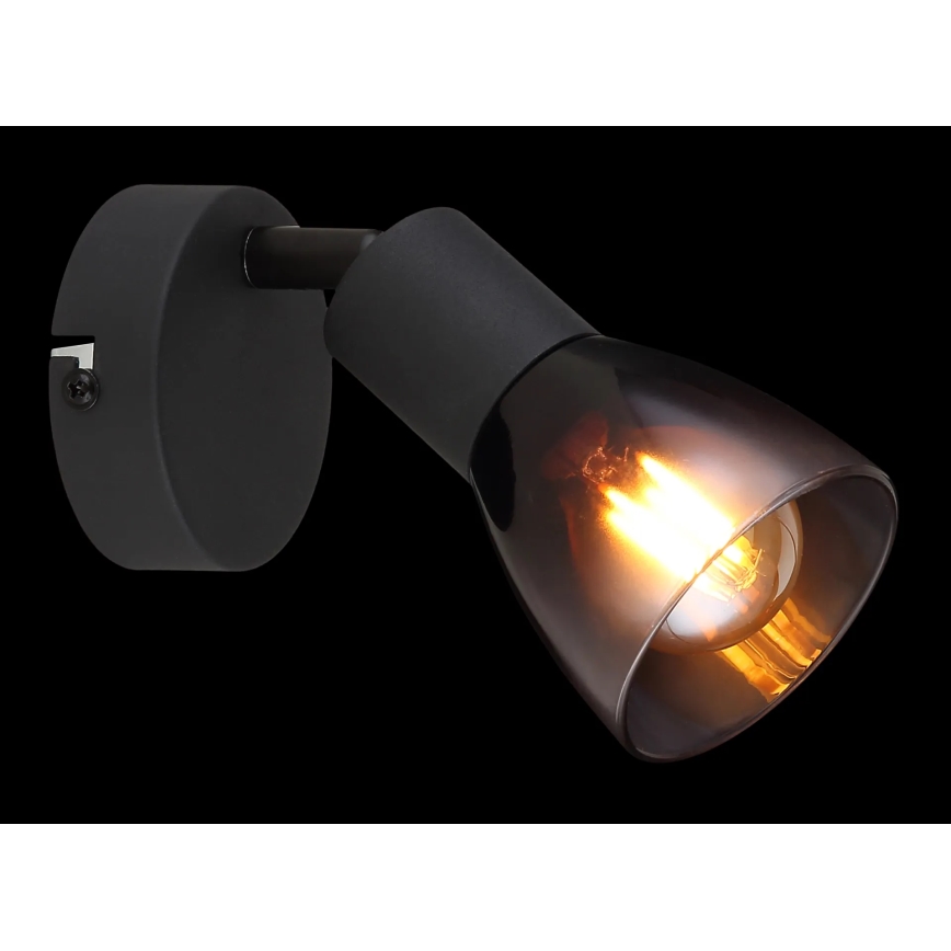 Globo - Zidna reflektorska svjetiljka 1xE14/25W/230V crna