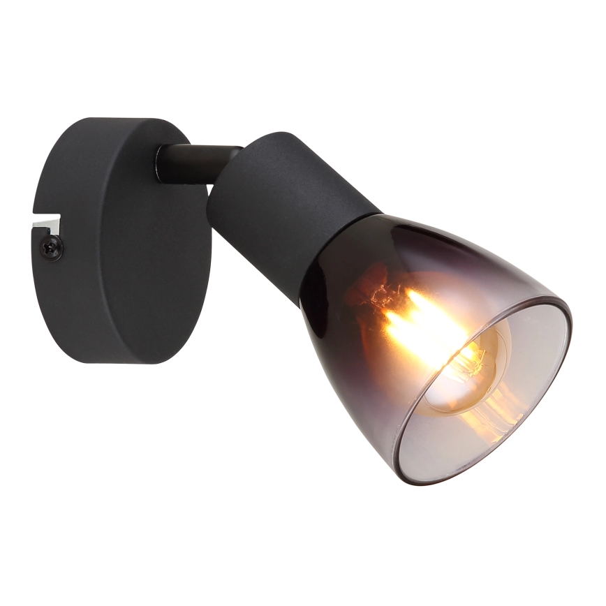 Globo - Zidna reflektorska svjetiljka 1xE14/25W/230V crna