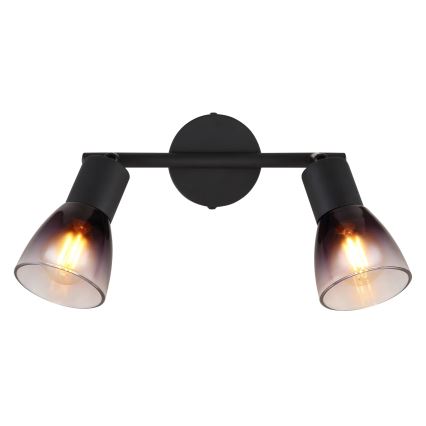Globo - Reflektorska svjetiljka 2xE14/25W/230V crna