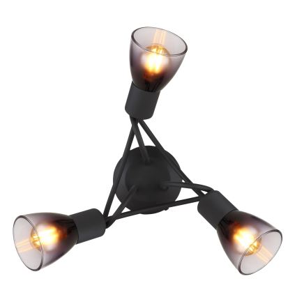 Globo - Nadgradni luster 3xE14/25W/230V crna