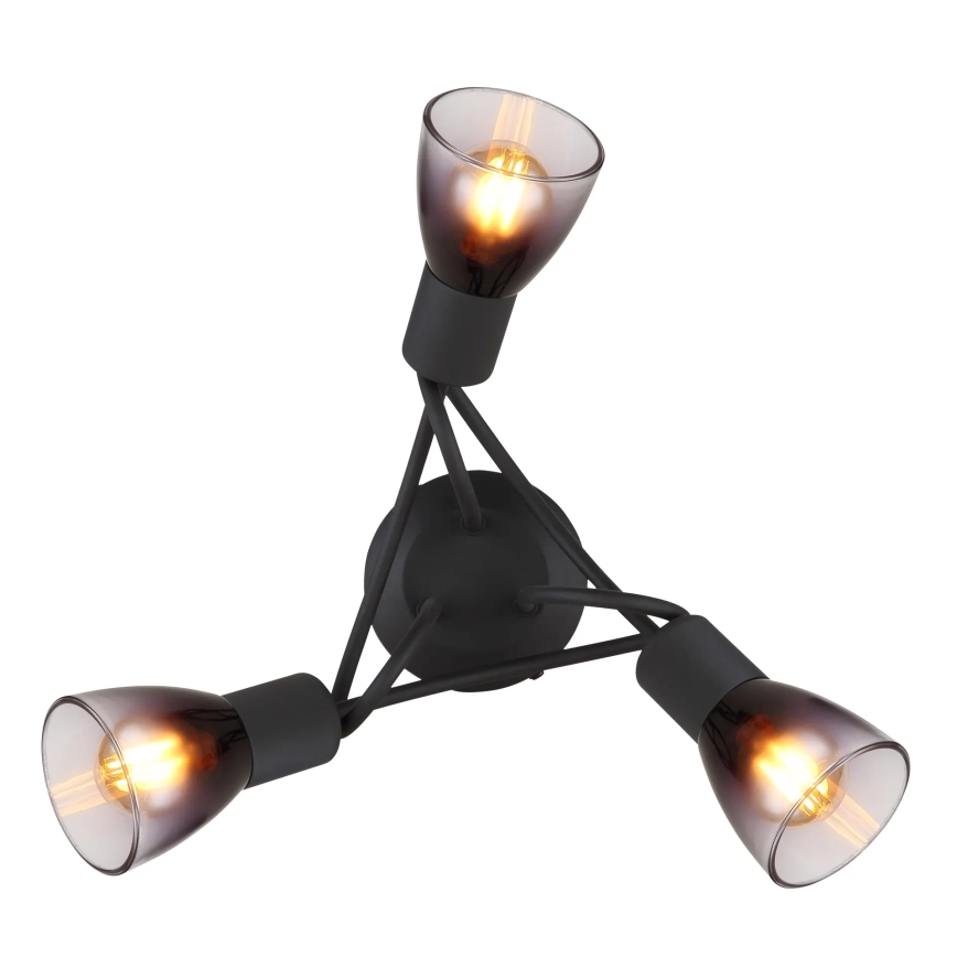 Globo - Nadgradni luster 3xE14/25W/230V crna