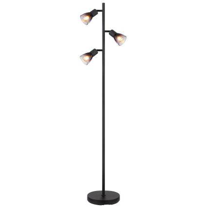 Globo - Podna lampa 3xE14/25W/230V crna