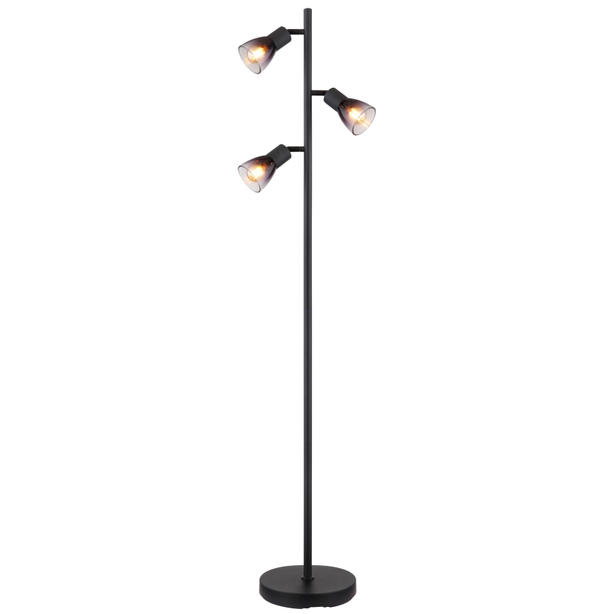 Globo - Podna lampa 3xE14/25W/230V crna