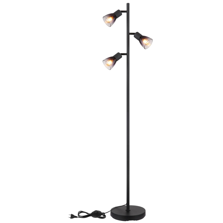 Globo - Podna lampa 3xE14/25W/230V crna