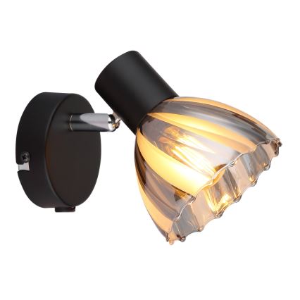 Globo - Zidna reflektorska svjetiljka 1xE14/40W/230V crna