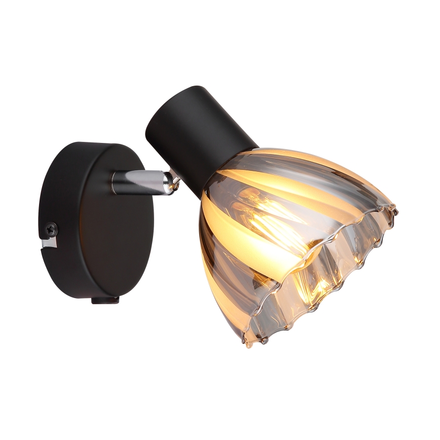 Globo - Zidna reflektorska svjetiljka 1xE14/40W/230V crna