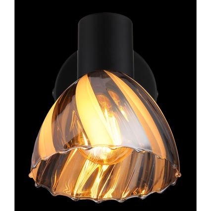 Globo - Zidna reflektorska svjetiljka 1xE14/40W/230V crna