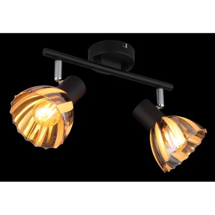 Globo - Reflektorska svjetiljka 2xE14/40W/230V crna