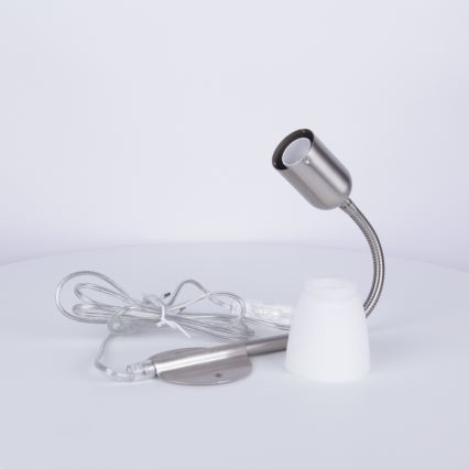 Globo - Fleksibilna lampica 1xE14/40W/230V mat krom