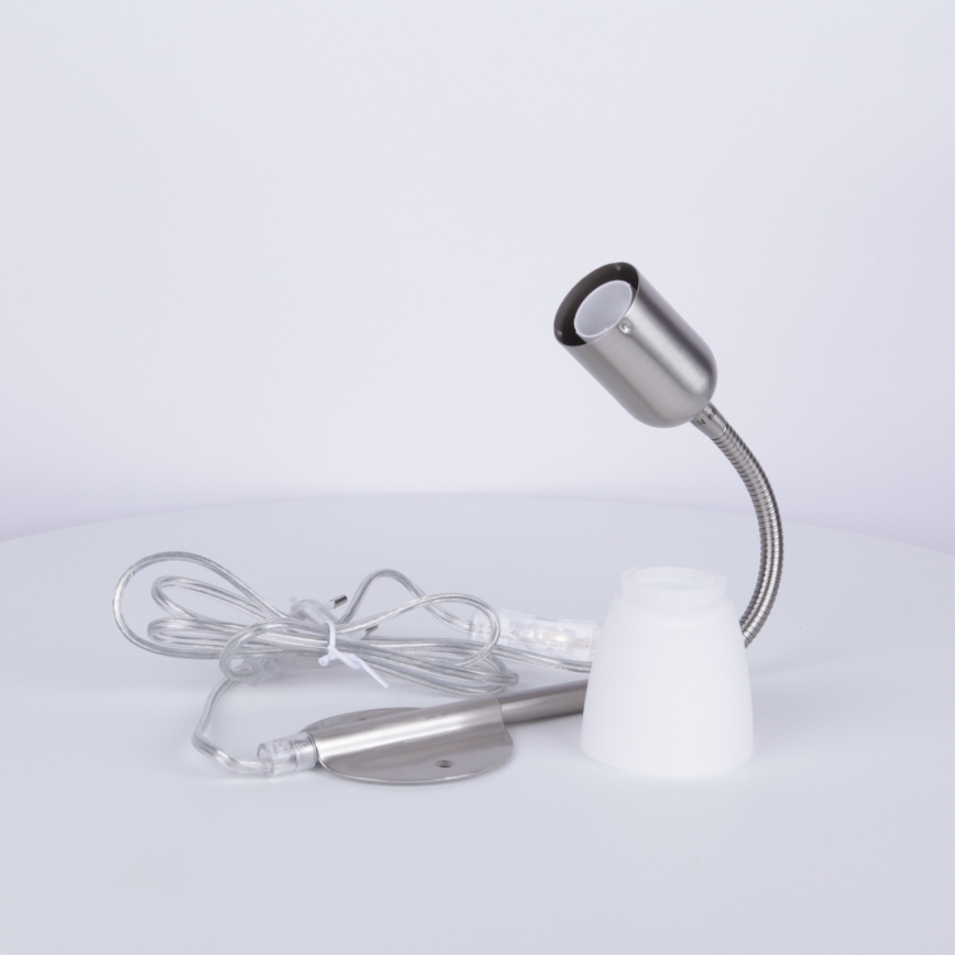 Globo - Fleksibilna lampica 1xE14/40W/230V mat krom