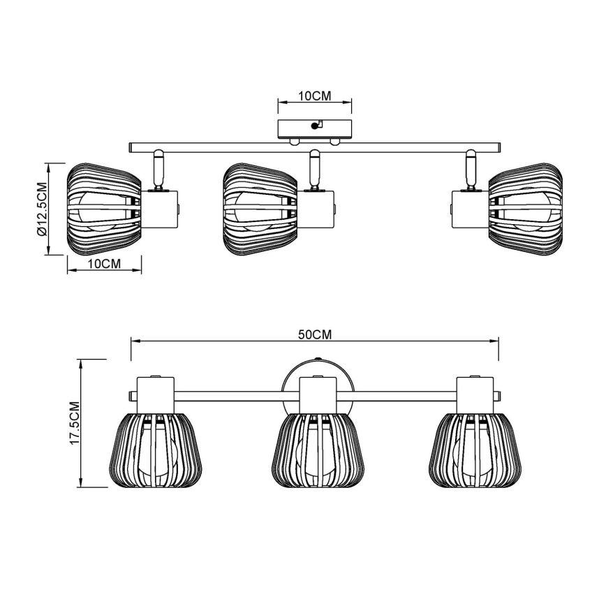 Globo - Spot svjetiljka 3xE27/40W/230V