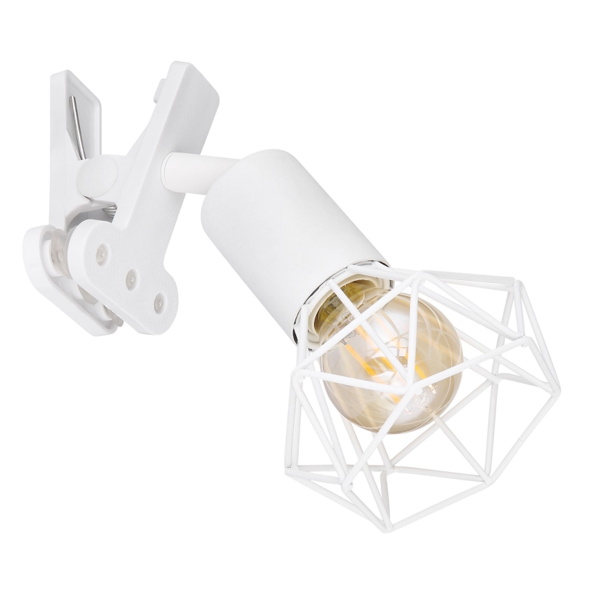 Globo - Zidna lampa s kopčom 1xE14/40W/230V bijela