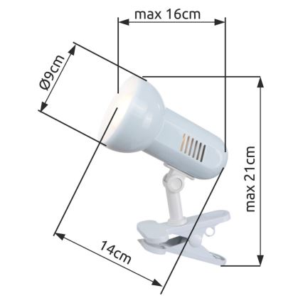 Globo - Stolna lampa 1xE27/40W/230V