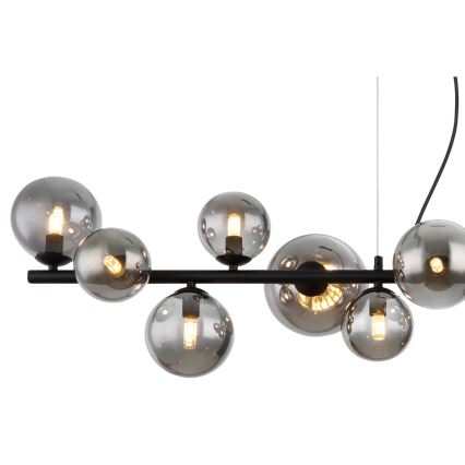 Globo - LED Luster na sajli 13xG9/3,5W/230V dimna/crna