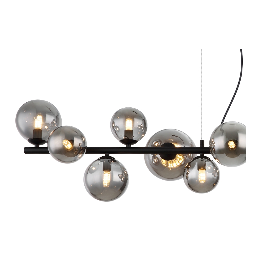 Globo - LED Luster na sajli 13xG9/3,5W/230V dimna/crna