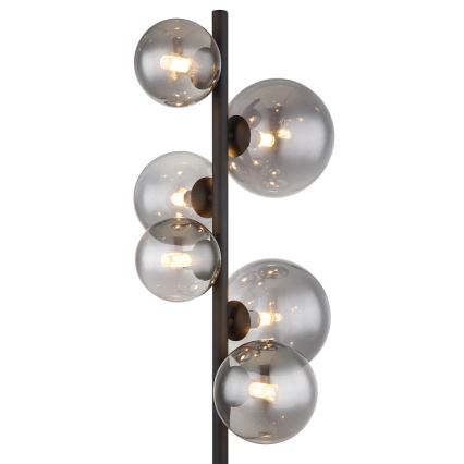 Globo - LED Podna lampa 6xG9/3,5W/230V dimna/crna