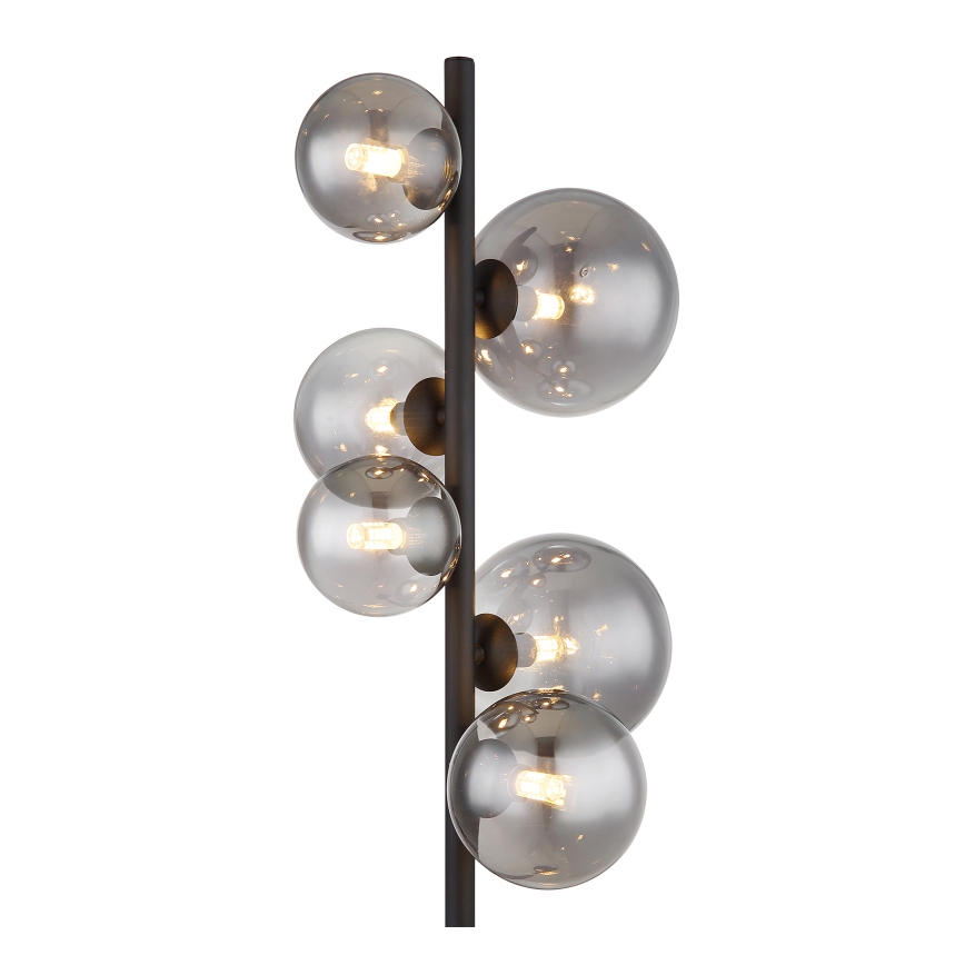 Globo - LED Podna lampa 6xG9/3,5W/230V dimna/crna
