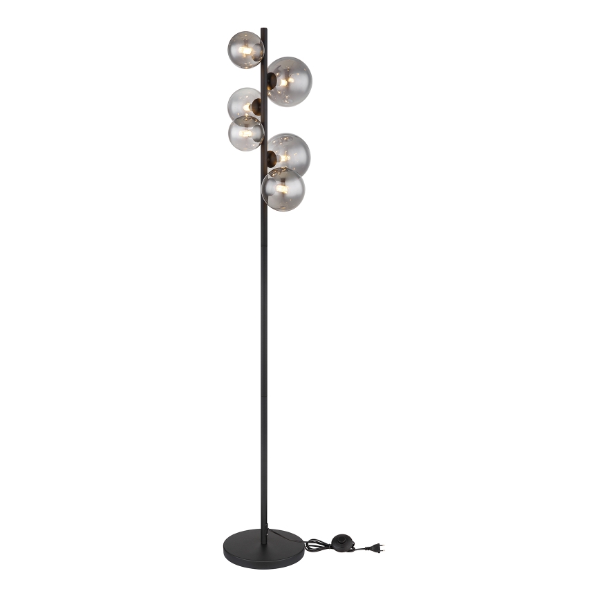 Globo - LED Podna lampa 6xG9/3,5W/230V dimna/crna