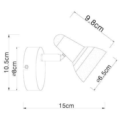 Globo - LED Zidna reflektorska svjetiljka LED/4W/230V