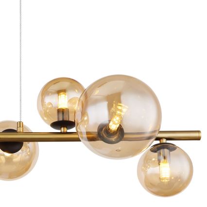 Globo - LED Luster na sajli 9xG9/3W/230V mesing