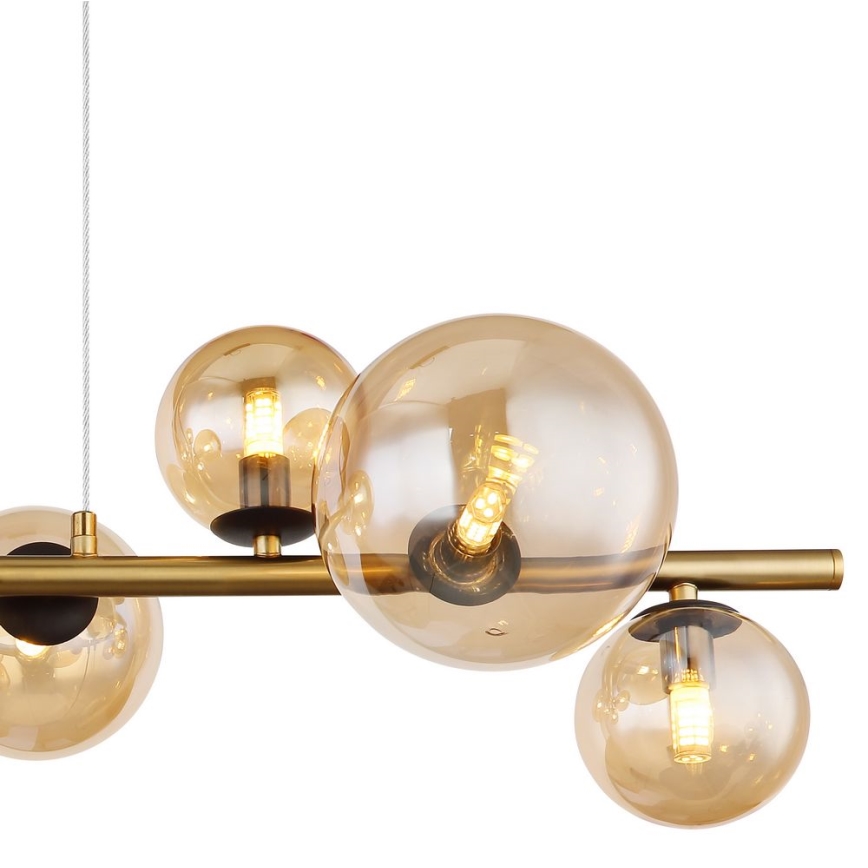 Globo - LED Luster na sajli 9xG9/3W/230V mesing