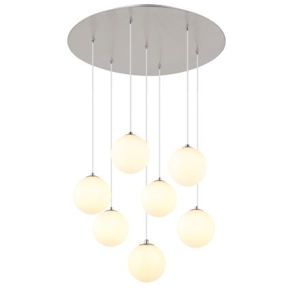 Globo - LED Luster na sajli 7xG9/3,5W/230V bijela