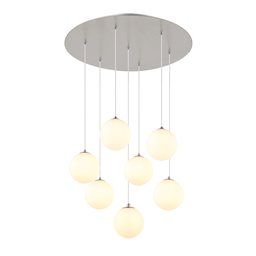 Globo - LED Luster na sajli 7xG9/3,5W/230V bijela