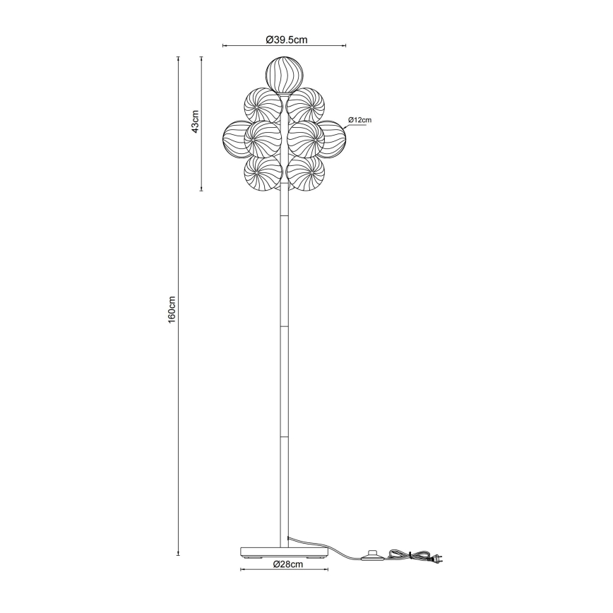 Globo - Podna lampa 13xG9/4W/230V