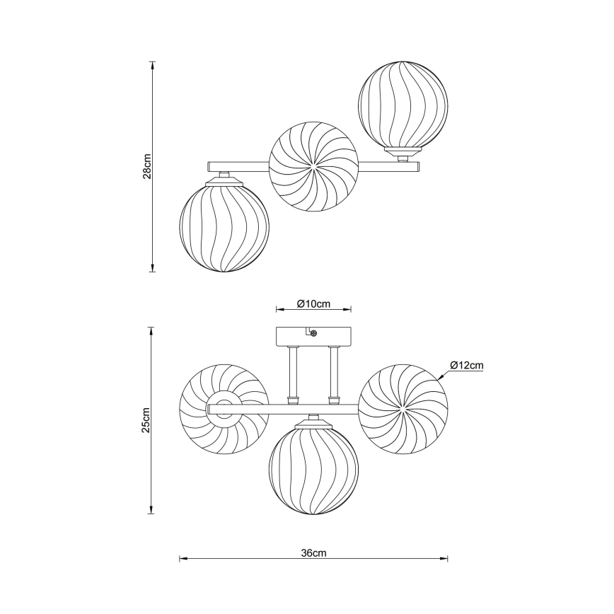 Globo - Zidna svjetiljka 3xG9/4W/230V