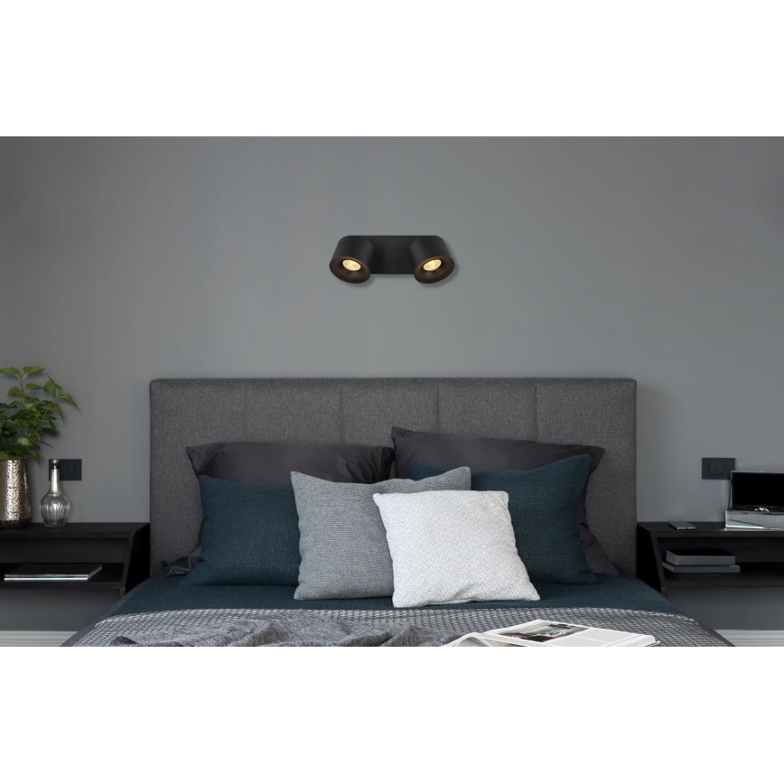 Globo - LED Reflektorska svjetiljka 2xLED/6W/230V crna