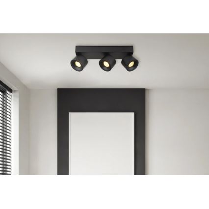 Globo - LED Reflektorska svjetiljka 3xLED/6W/230V crna