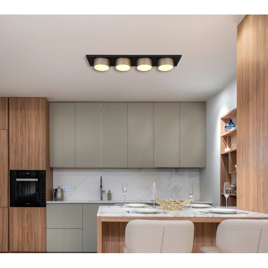 Globo - LED stropna svjetiljka LED/40W/230V 3000K 86x20 cm mesing