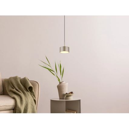Globo - LED luster na sajli LED/12W/230V 3000K Ø 15 cm bež