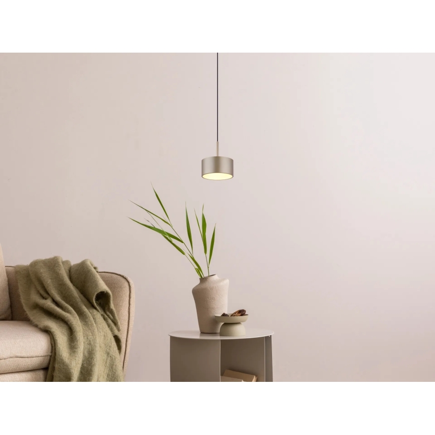 Globo - LED luster na sajli LED/12W/230V 3000K Ø 15 cm bež