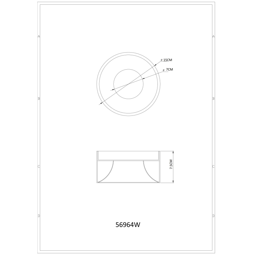 Globo - LED stropna svjetiljka LED/12W/230V 3000K pr. 15 cm bijela