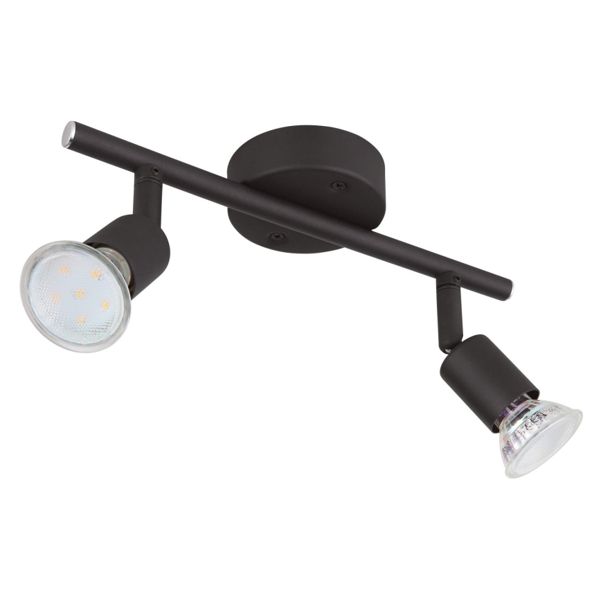 Globo - LED Reflektorska svjetiljka 2xGU10/3W/230V crna
