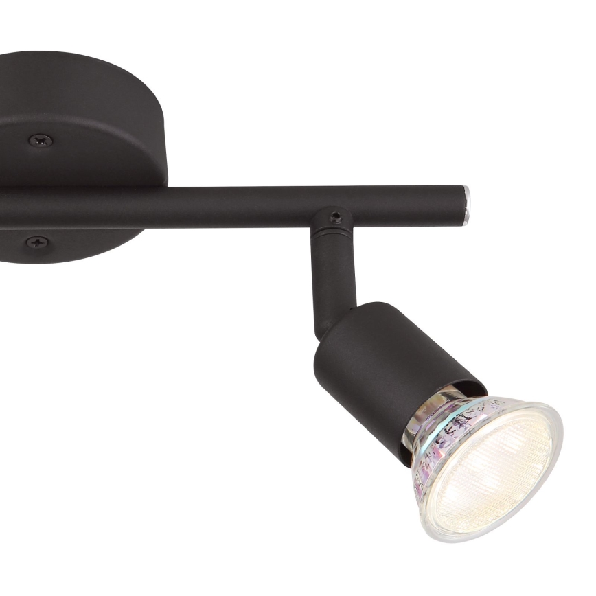 Globo - LED Reflektorska svjetiljka 2xGU10/3W/230V crna