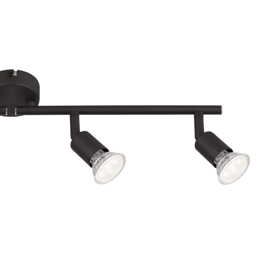 Globo - LED Reflektorska svjetiljka 4xGU10/3W/230V crna