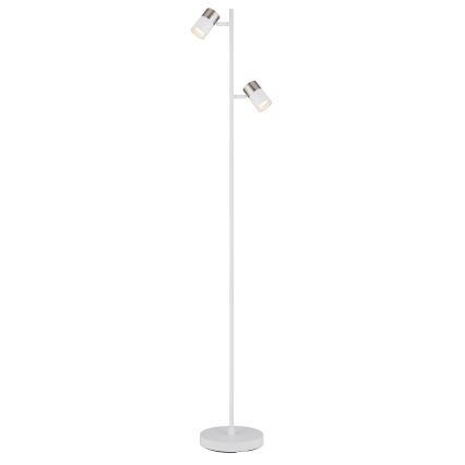 Globo - Podna lampa 2xGU10/5W/230V bijela/mat krom