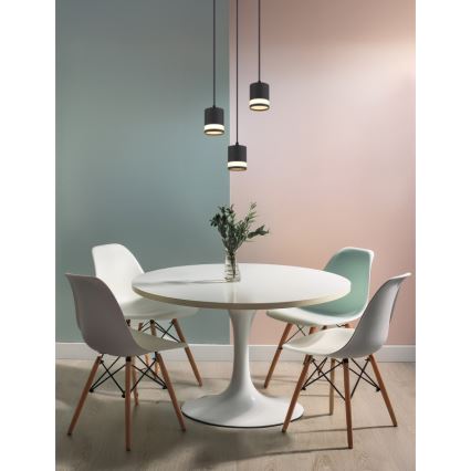 Globo - LED Luster na sajli 3xGX53/7W/230V 3000K crna