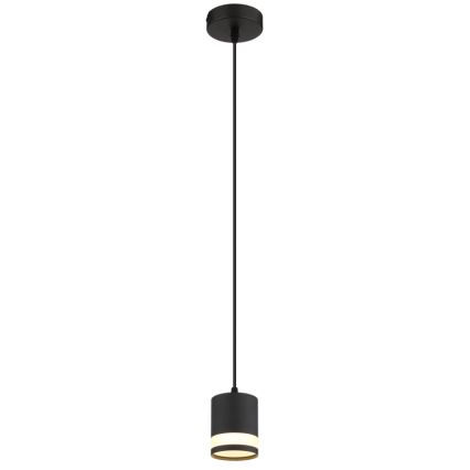 Globo - LED Luster na sajli 1xGX53/7W/230V 3000K crna