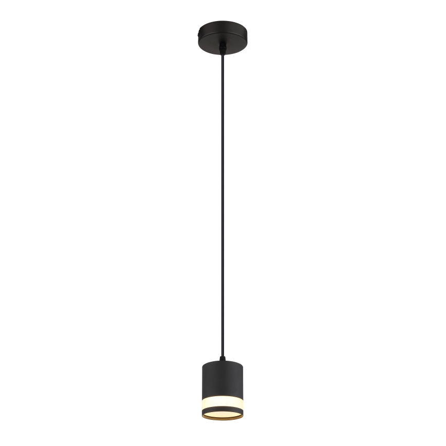 Globo - LED Luster na sajli 1xGX53/7W/230V 3000K crna