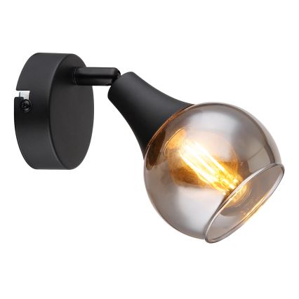Globo - Zidna reflektorska svjetiljka 1xE14/40W/230V crna